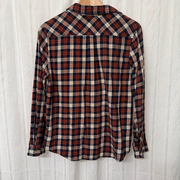 Mello Day button up cotton plaid flannel - Picture 2 of 7